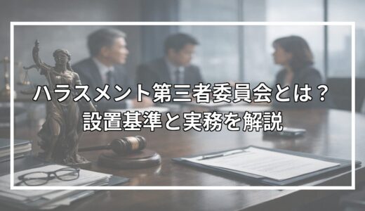 ハラスメント第三者委員会とは？設置基準と実務を解説